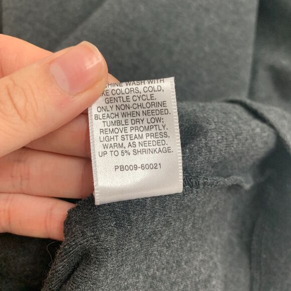 Pendleton Turtleneck Shirt Womens PL Large Petite Dark Gray Long Sleeve Cotton - Picture 10 of 12